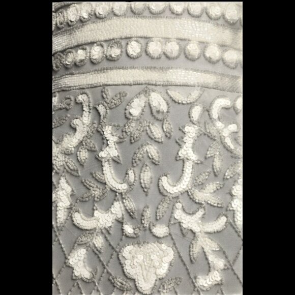 Lulus Simple Romance Vintage Style Beaded Mermaid White Wedding Dress Sz L NWOT - Picture 9 of 9